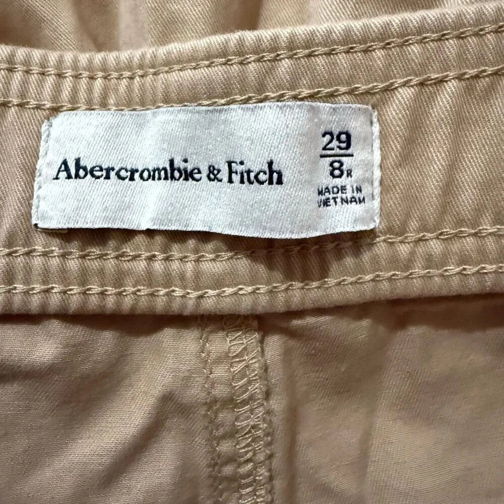 Abercrombie & Fitch Cargo Tan Straight Leg Pants Size 8R - Picture 3 of 3
